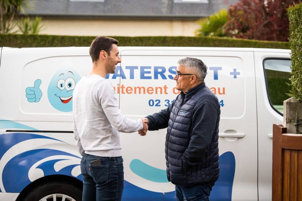technicien Watersoft+ installation adoucisseur Normandie